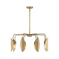 Eden 8-Light Chandelier in Old Satin Brass