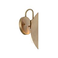 Eden 1-Light Wall Sconce in Old Satin Brass