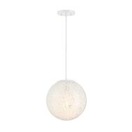 Circo 1-Light Pendant in Matte White