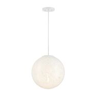 Circo 1-Light Pendant in Matte White