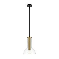 Nova 1-Light Pendant in Matte Black