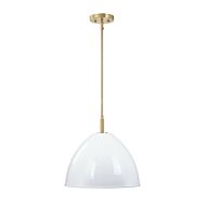 Biba 1-Light Pendant in Brushed Gold