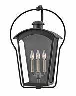 Hinkley Yale 3-Light Outdoor Light In Black