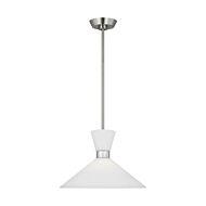 Belcarra 1-Light Pendant in Brushed Steel by Drew & Jonathan