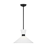 Belcarra 1-Light Pendant in Midnight Black by Drew & Jonathan