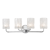 Hudson Valley Dexter 4 Light 25 Inch Bathroom Vanity Light in Polished Chrome