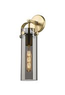 Downtown Urban 1-Light Sconce in Gold, Champ, Gld Leaf