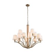 12 Light Chandelier by Kalco