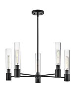 Shea 5-Light LED Chandelier in Black