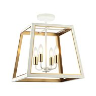 Four Light Ceiling Mount by Matteo Lighting