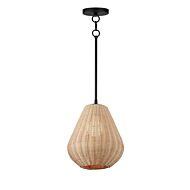 Maldives 1-Light LED Pendant in Black