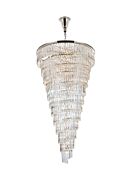 Sydney 58-Light 5Chandelier in polished nickel