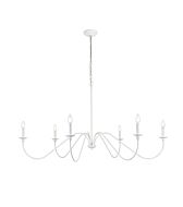 Rohan 6-Light Chandelier in White