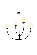 Nyomi 4-Light Chandelier in Black