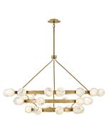 Selene 36-Light LED Chandelier in Lacquered Brass