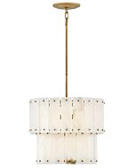 Simone 4-Light LED Semi-Flush Mount in Burnished Gold