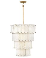 Simone 9-Light LED Chandelier in Burnished Gold