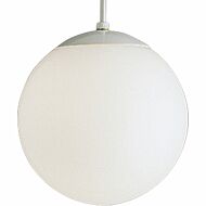 Opal Globes 1-Light Pendant in White