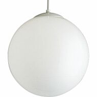 Opal Globes 1-Light Pendant in White