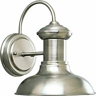 Brookside 1-Light Wall Lantern in Antique Nickel