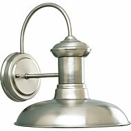 Brookside 1-Light Wall Lantern in Antique Nickel