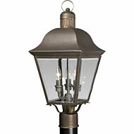 Andover 3-Light Post Lantern in Antique Bronze