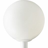 Globe 1-Light Post Lantern in White