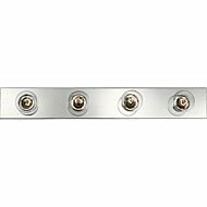 Broadway-Economy 4-Light Bathroom Vanity Light Bracket in Polished Chrome