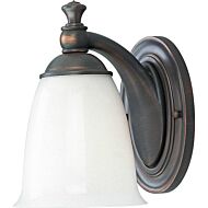 Victorian 1-Light Bathroom Vanity Light in Venetian Bronze