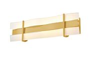 DVI Tides CCT LED Bathroom Vanity Light in Venetian Brass