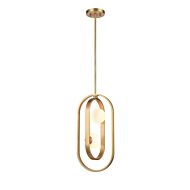 DVI Atwood 2-Light Pendant in Brass