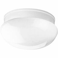 Fitter 2-Light Flush Mount in White