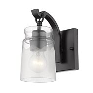 Golden Travers 4 Inch Bathroom Vanity Light in Black