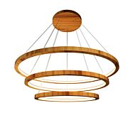 Frame LED Pendant in Teak