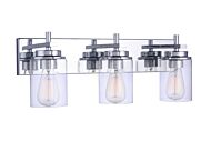 Reeves 3-Light Bathroom Vanity Light in Chrome