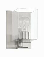 McClane 1-Light Wall Sconce in Brushed Polished Nickel