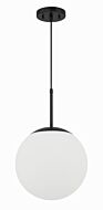 Gaze 1-Light Pendant in Flat Black