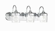 Wrenn 3-Light Bathroom Vanity Light in Chrome