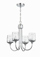 Wrenn 4-Light Chandelier in Chrome