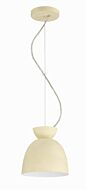 Ventura Dome 1-Light Mini Pendant in Cottage White