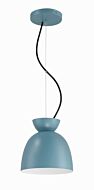 Ventura Dome 1-Light Mini Pendant in Dusty Blue