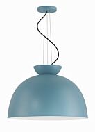 Ventura Dome 1-Light Pendant in Dusty Blue