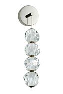 Jackie 1-Light LED Wall Sconce in Polished Nickel