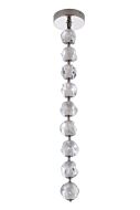 Jackie 1-Light LED Pendant in Polished Nickel