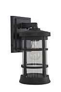 Resilience Lanterns 1-Light Outdoor Lantern in Textured Black