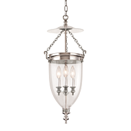 Hudson Valley Hanover 3 Light 26 Inch Pendant Light in Polished Nickel