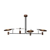 Dot 4-Light Pendant in American Walnut