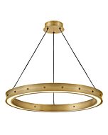 Althea LED Chandelier in Lacquered Brass