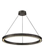 Althea LED Chandelier in Satin Black