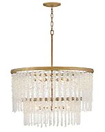 Rubina 12-Light LED Chandelier in Burnished Gold